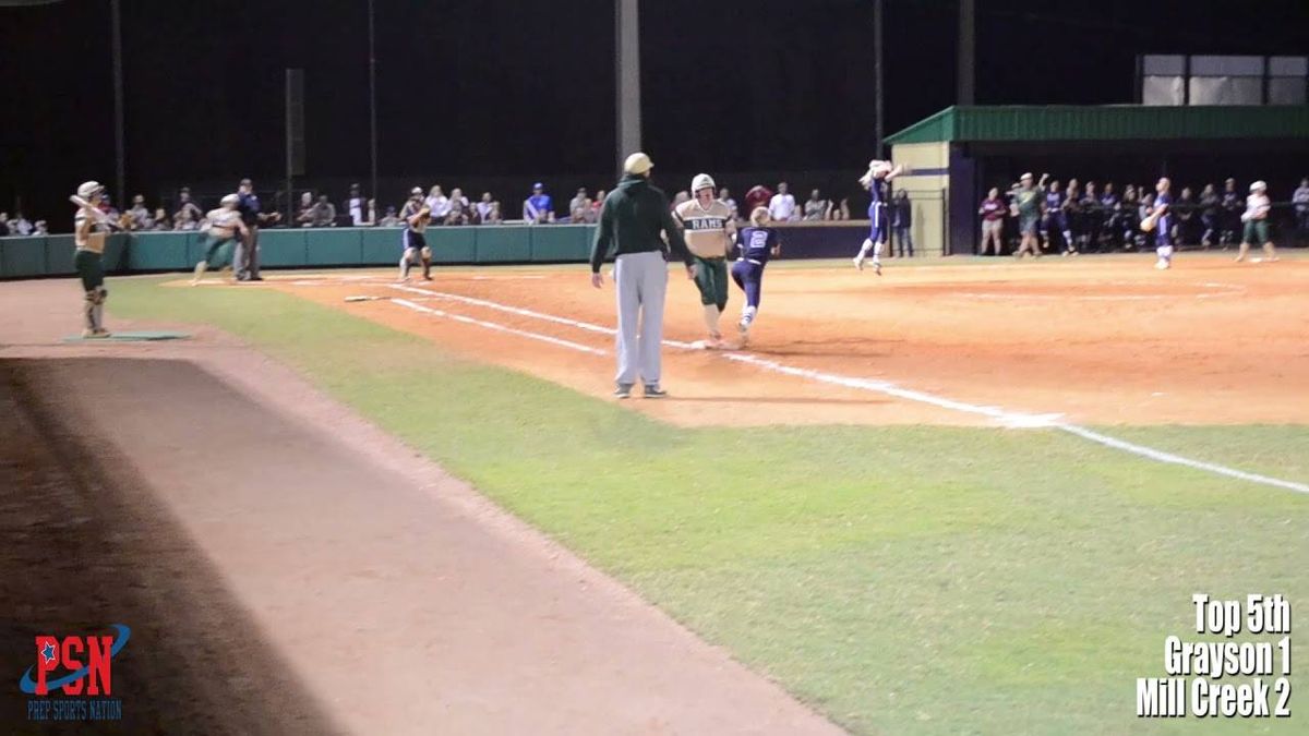 Grayson drops Game 2 as Mill Creek forces decisive Game 3 with 2-1 win
