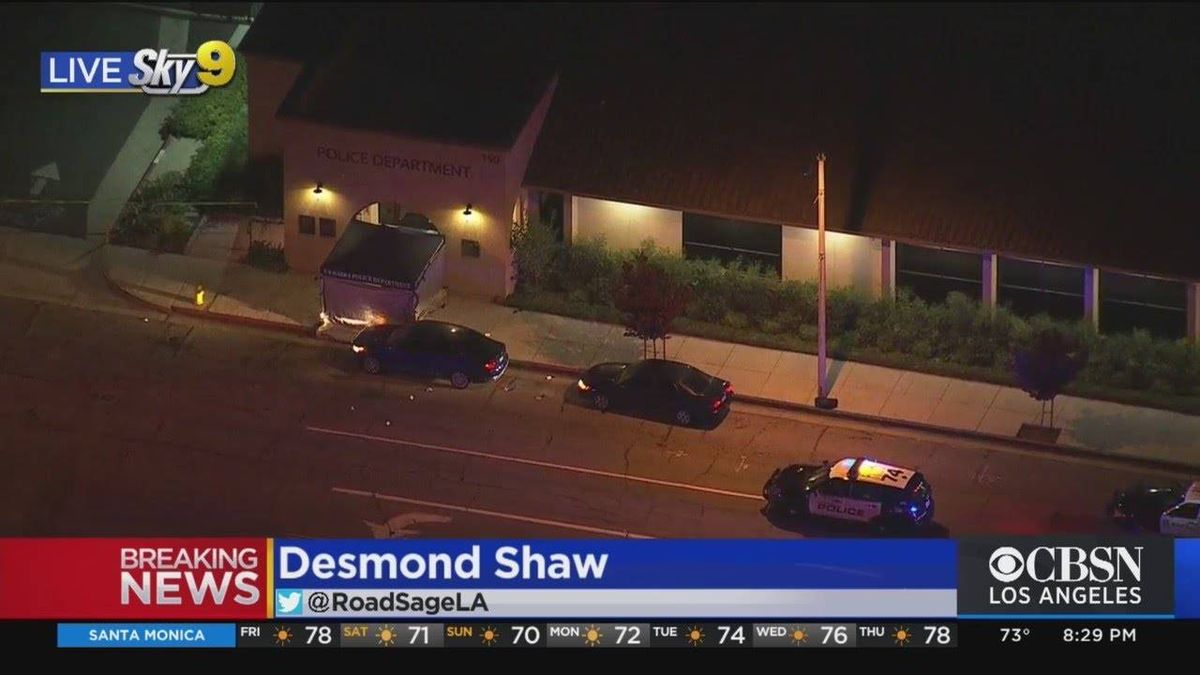 La Habra officer shot in front of police department, suspect killed