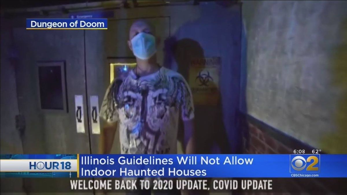 Haunted houses open and selling out amid pandemic despite Illinois ban