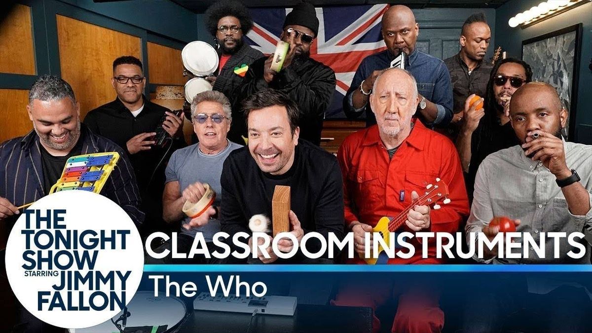 The Who Perform "Won't Get Fooled Again" with Classroom Instruments on 'Fallon'