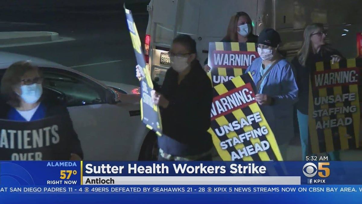 Sutter Delta hospital workers in Antioch go on strike over staffing shortages