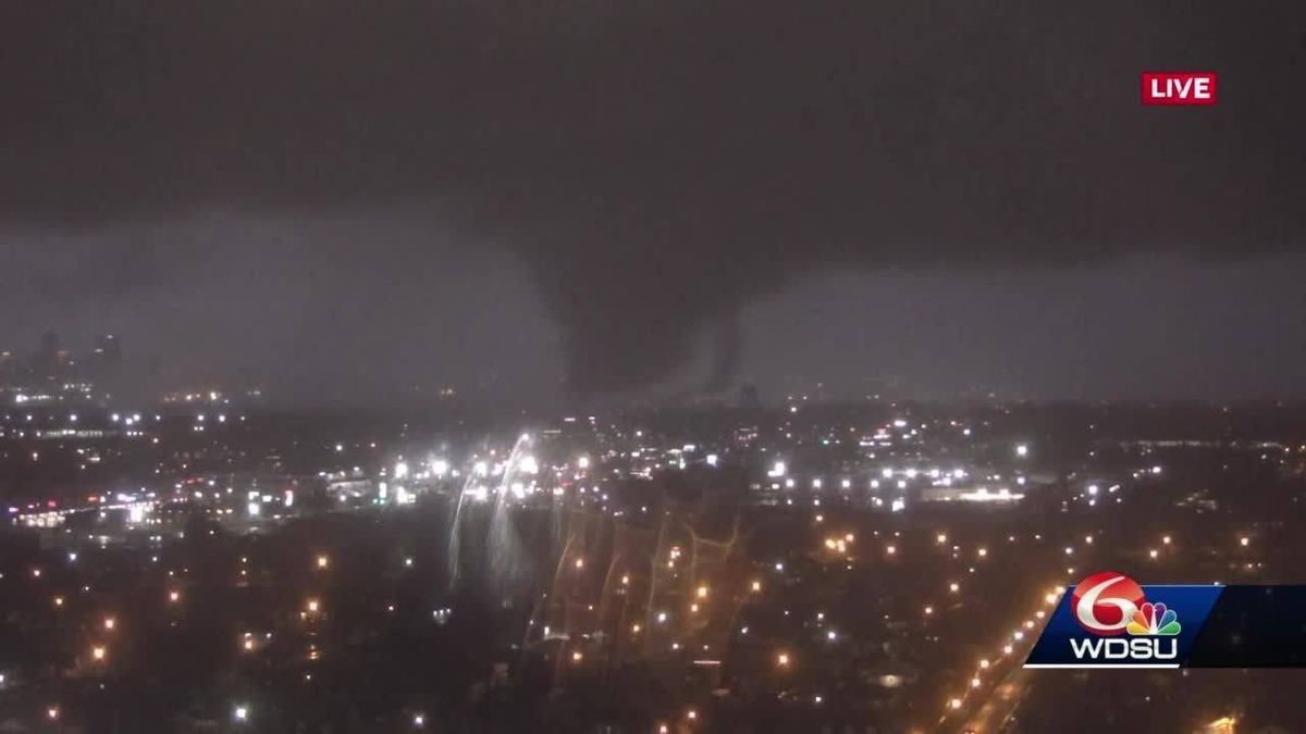 WATCH: Moment tornado touches down in New Orleans