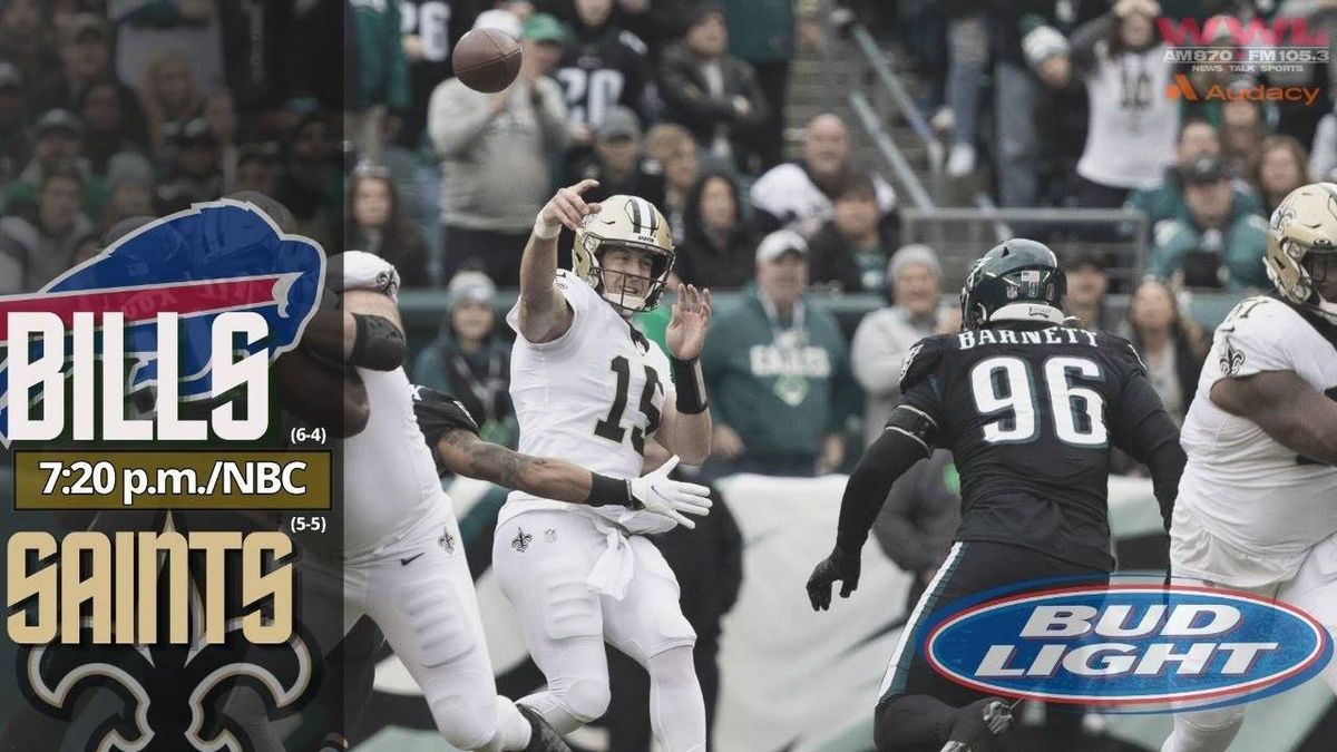 Join Saints vs Bills pregame live chat, with Deuce McAllister's ingredients to victory; 5 p.m.