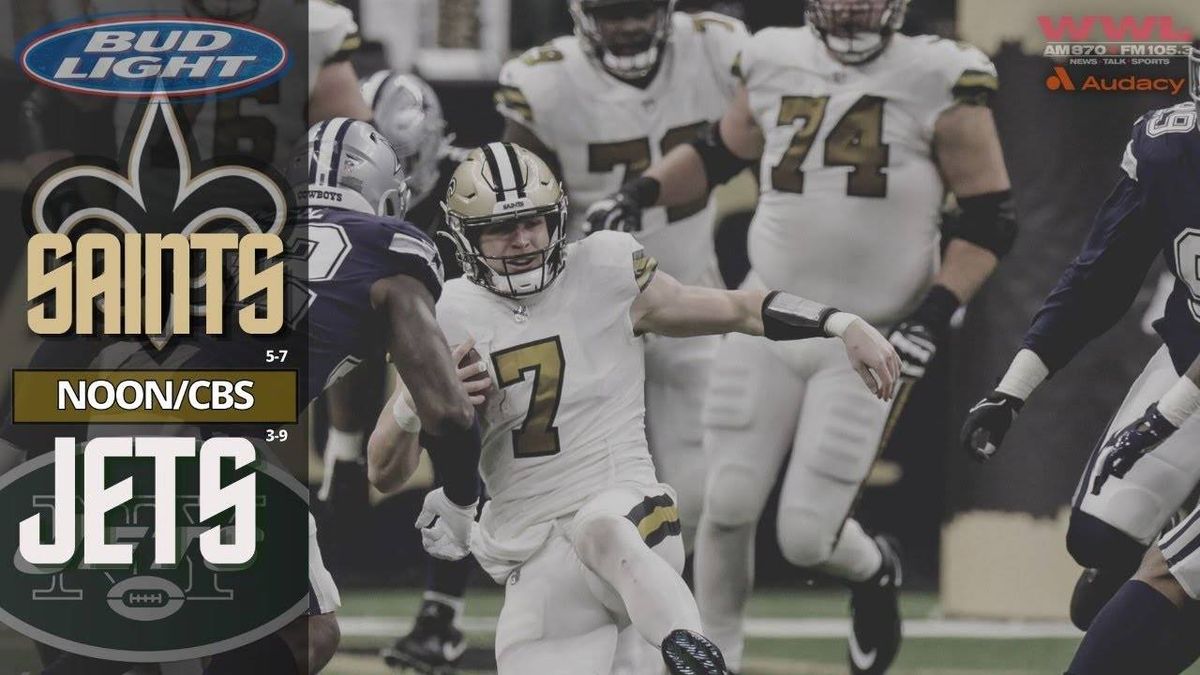 Saints vs Jets pregame live chat, with Deuce McAllister's ingredients to victory; 10 a.m.