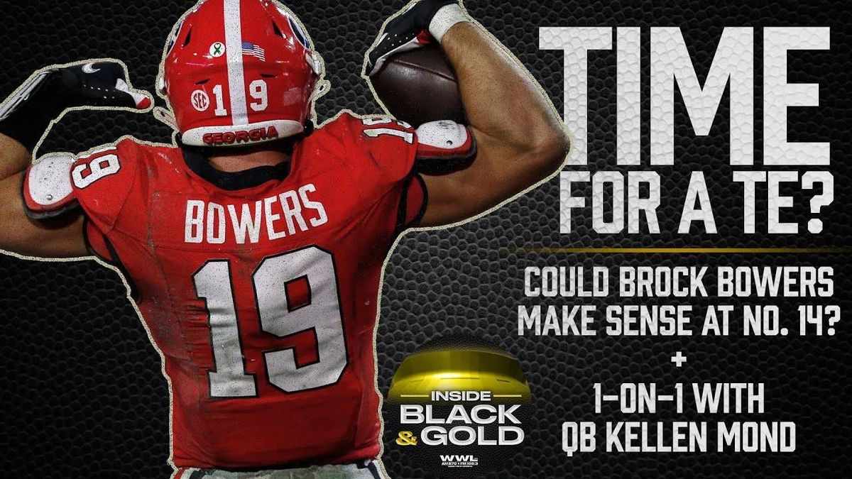 Would the Saints seriously consider TE Brock Bowers at No. 14? Here's what to know | Inside Black & Gold