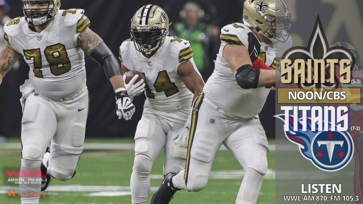 Saints vs Titans pregame live chat, with Deuce McAllister's ingredients to victory; 10 a.m.