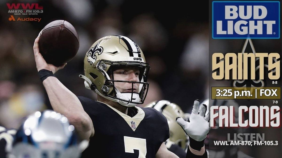 Saints vs Falcons pregame live chat, with Deuce McAllister's ingredients to victory; 1 p.m.