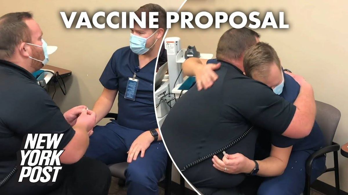 Paramedic Proposes to Nurse Boyfriend While Getting COVID Vaccine [VIDEO]