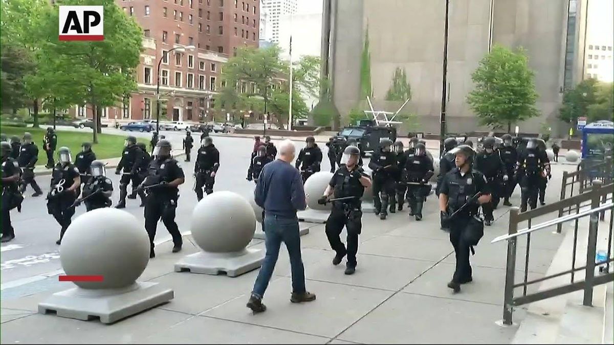 Buffalo protester pushed by police out of hospital, looking ahead