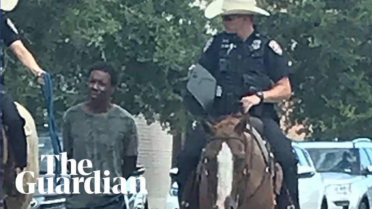 Black man suing for $1M after he's led by rope by White cops on horseback