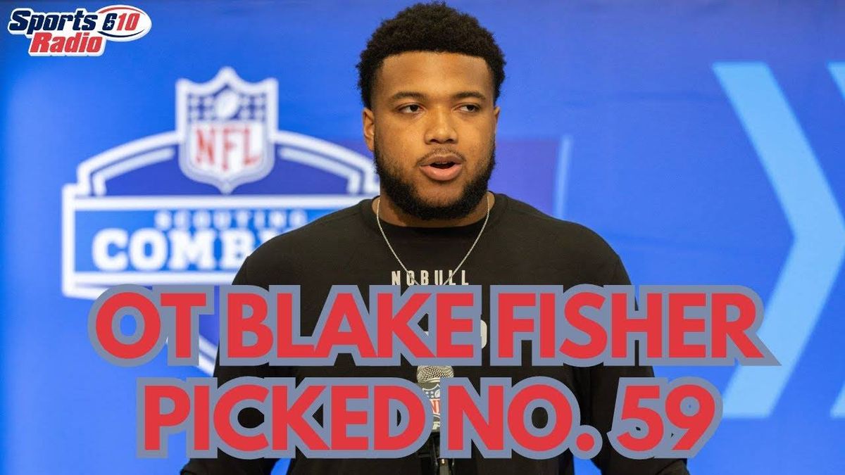 Texans draft offensive tackle Blake Fisher 59th overall