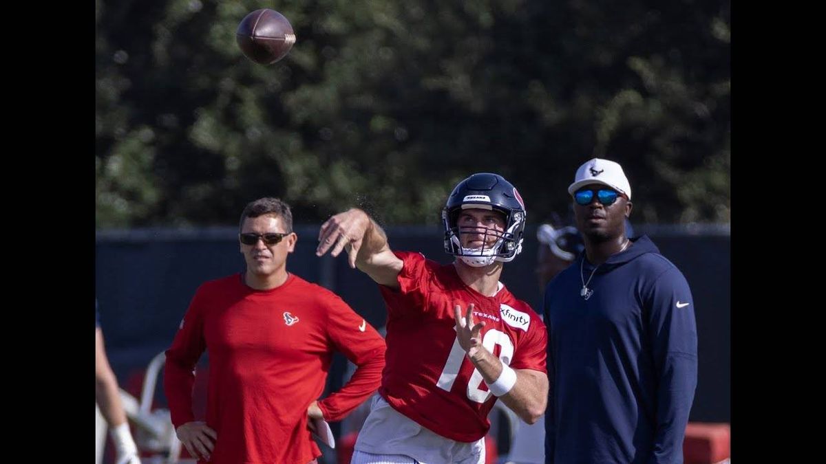 Texans QB Davis Mills talks competition with C.J. Stroud, new offense