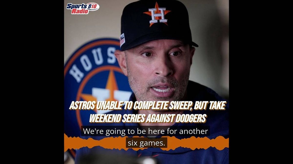 Astros unable to complete sweep but take weekend series against Dodgers