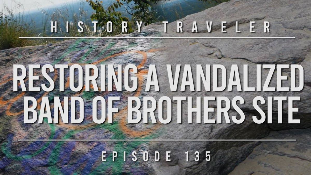 WATCH: Missouri teacher cleans graffiti off WWII landmark made famous in 'Band of Brothers'