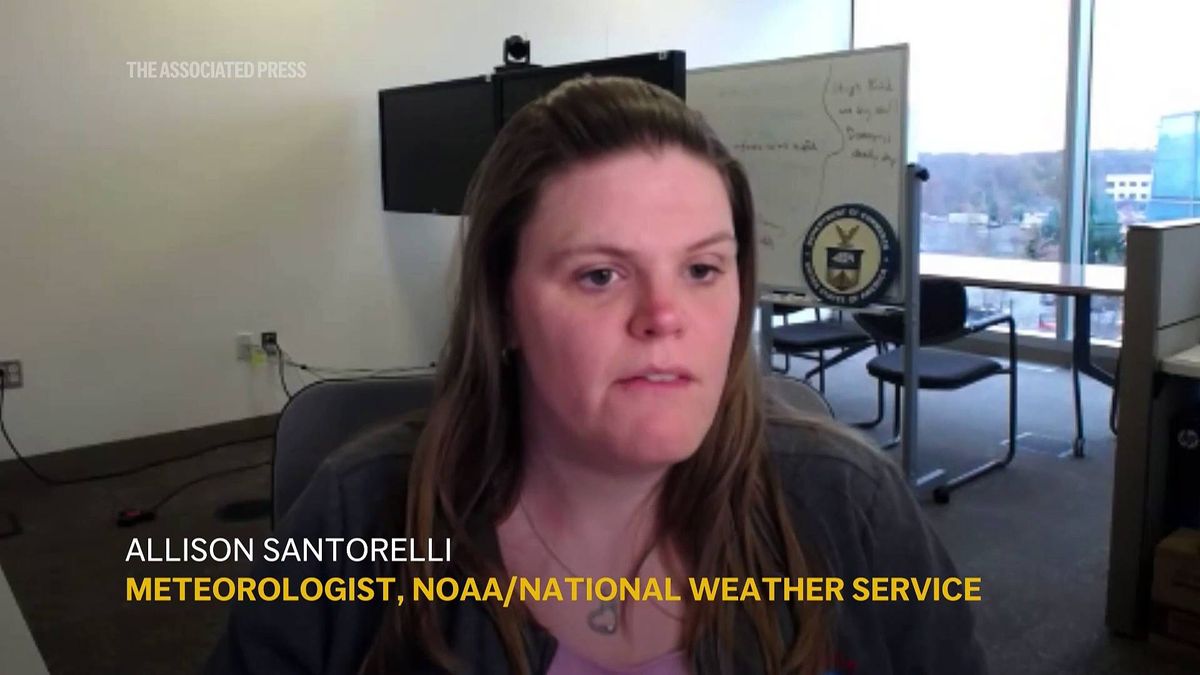 A bomb cyclone strikes the US