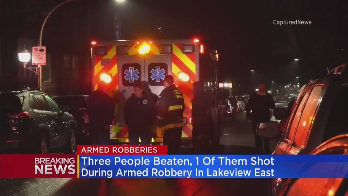 Two men shot in armed robberies blocks apart in Lakeview
