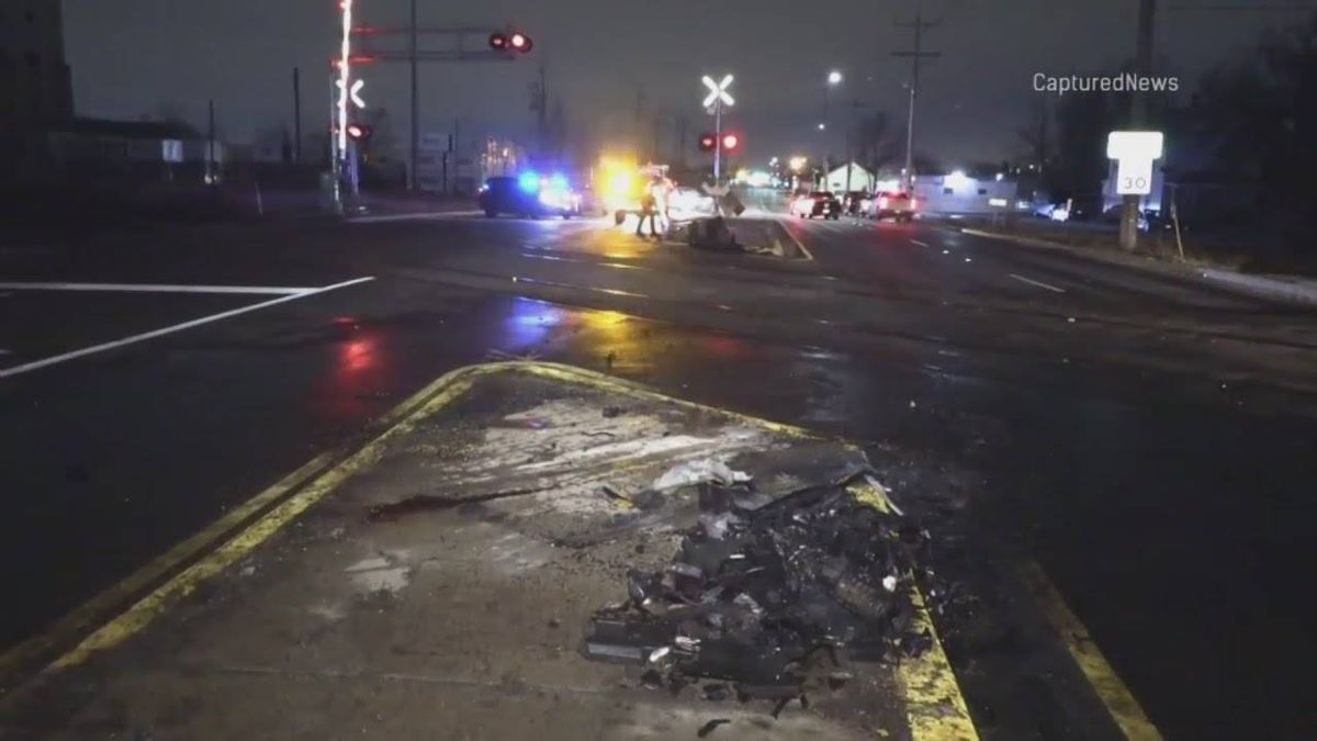 Four people killed when SUV hit by freight train in Harvey