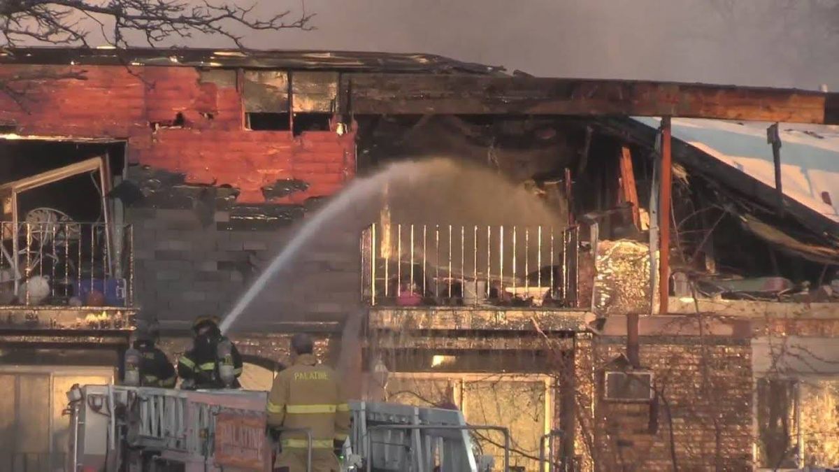 Palatine condo complex destroyed in fire