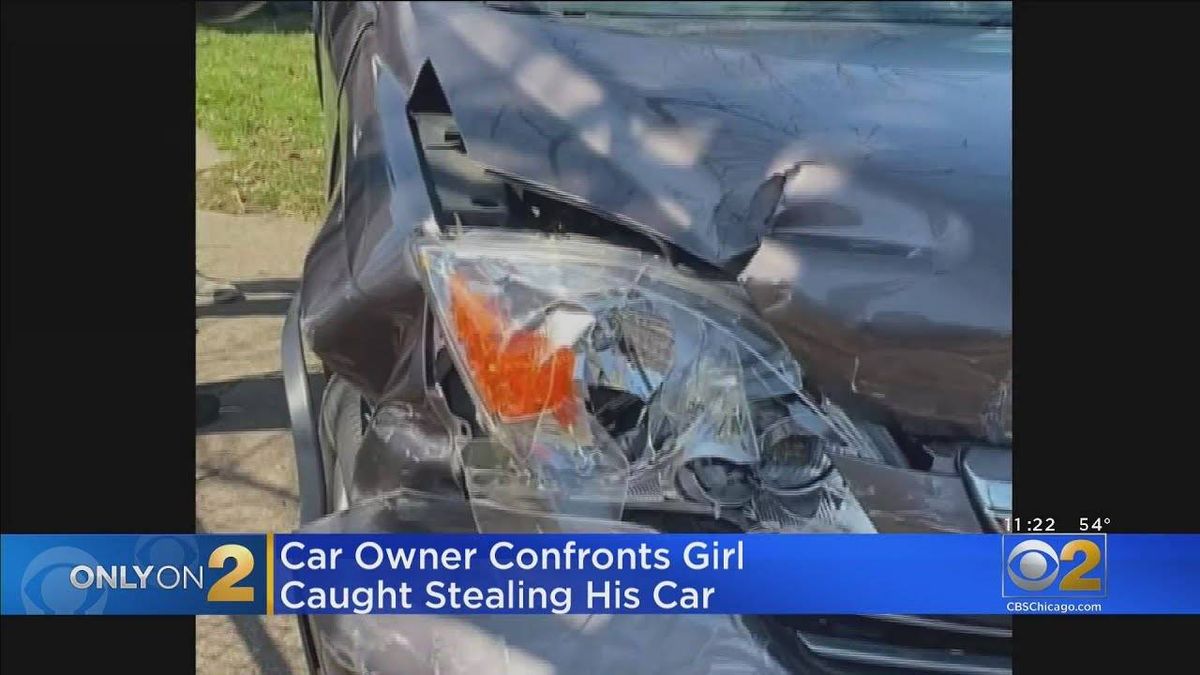 Man tracks stolen car, witnesses crash and detains thief