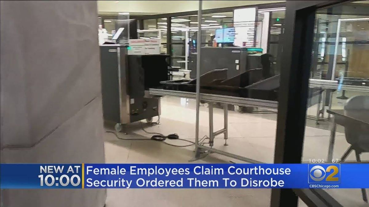 Female employees asked to remove their blouses while going through security at Lake County Courthouse: allegations