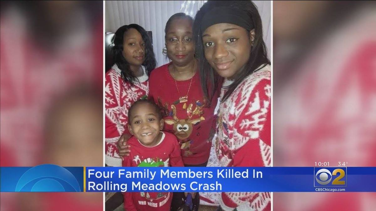 2 sisters and their sons, ages 6 and 17, killed in Rolling Meadows crash