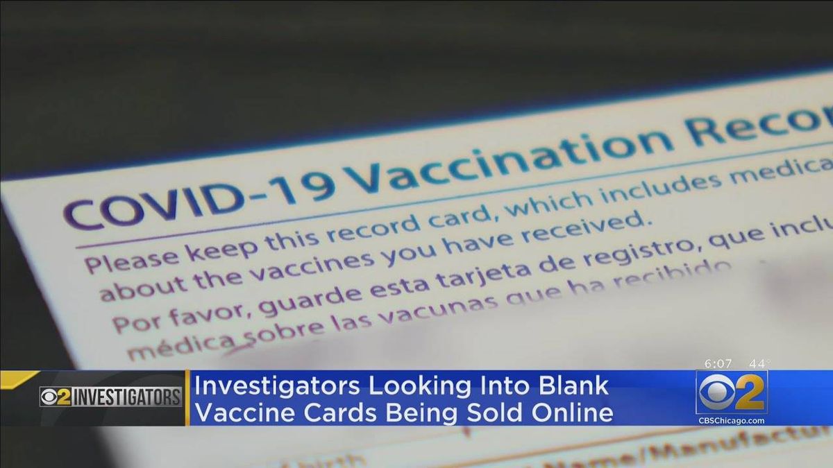 Illinois authorities investigating sale of fake vaccination cards; Is it criminal?