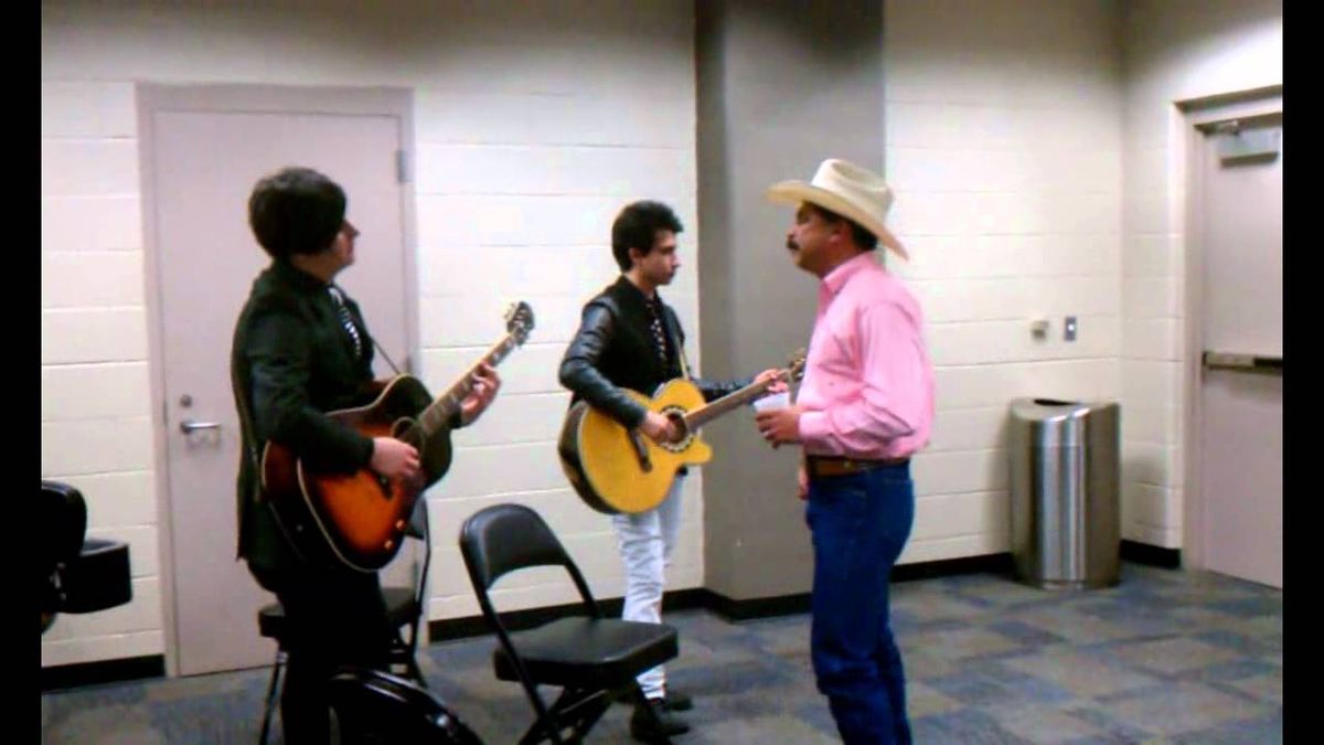 Emilio and Diego singing backstage with Dad at 2012 Tejano Music Awards