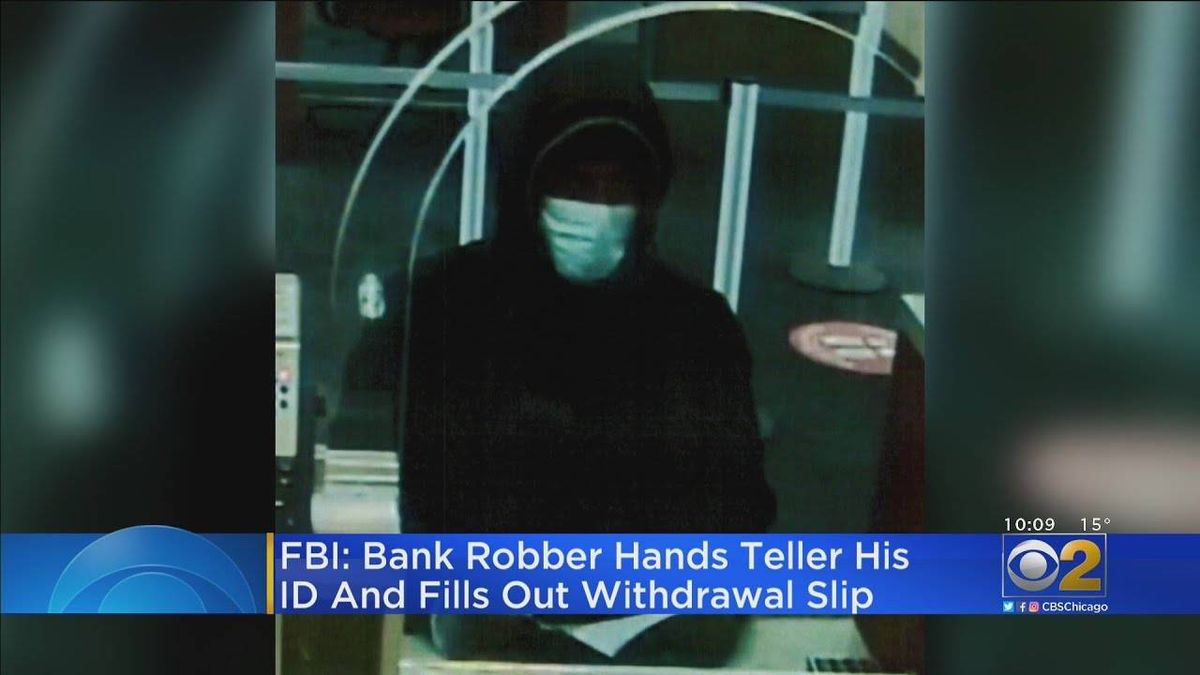 Would-be bank robber arrested in Chicago after giving teller his real ID