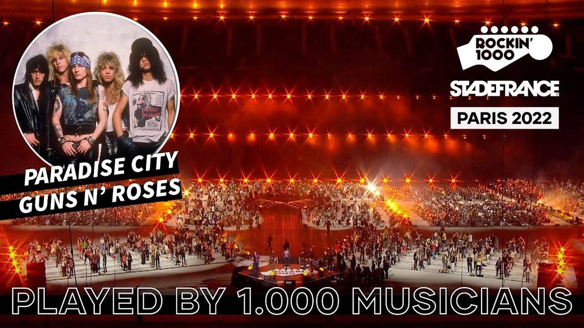Guns N' Roses 'Paradise City' covered by 1,000 musicians in Paris
