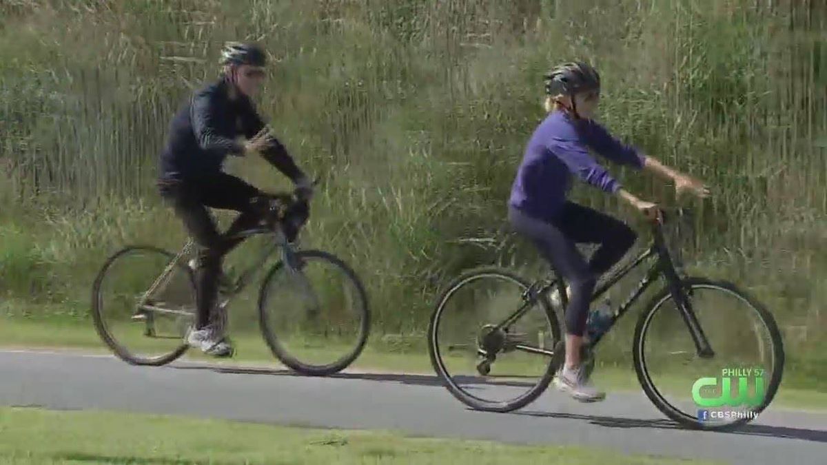 VIDEOS & PICS: Biden's getaway weekend included cycling through state park, afternoon mass