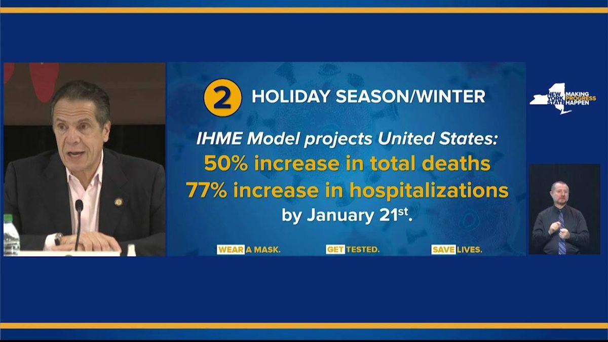 Cuomo warns post-holiday uptick could stress hospitals