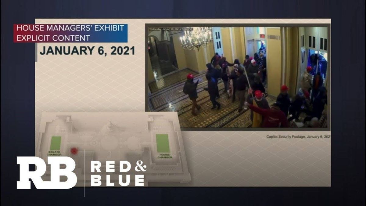 WATCH: Never-before-seen security footage of Capitol riot played at Trump's impeachment trial
