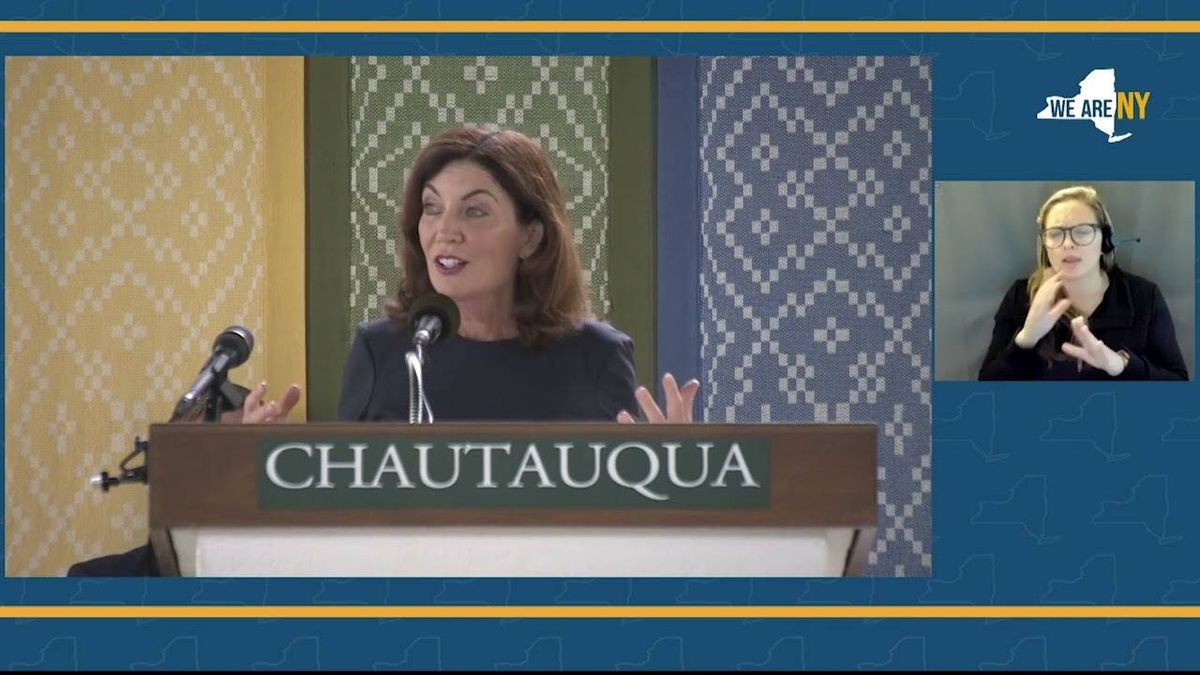 Hochul on Rushdie attack: 'A man with a knife cannot silence a man with a pen'