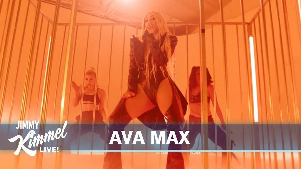 WATCH: Ava Max KILLS IT Performing 'My Head & My Heart' on Kimmel