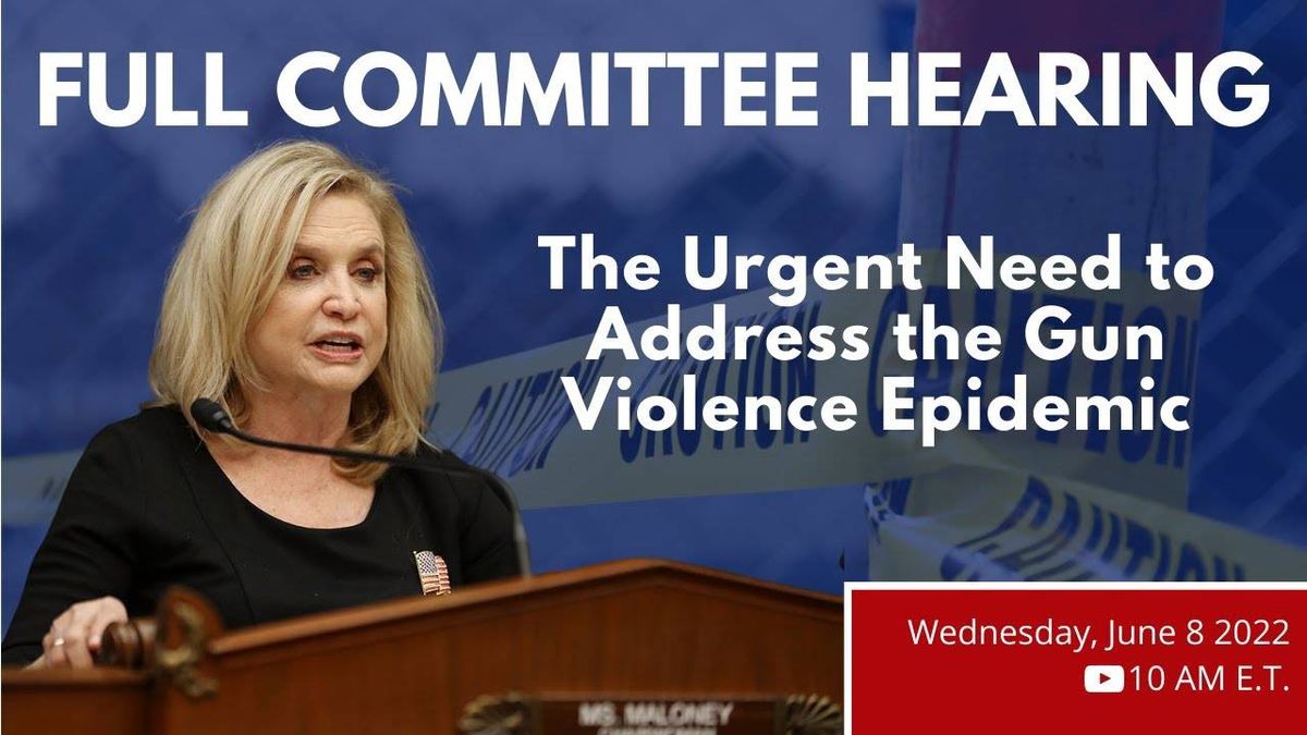 WATCH LIVE:  House oversight committee investigating gun violence