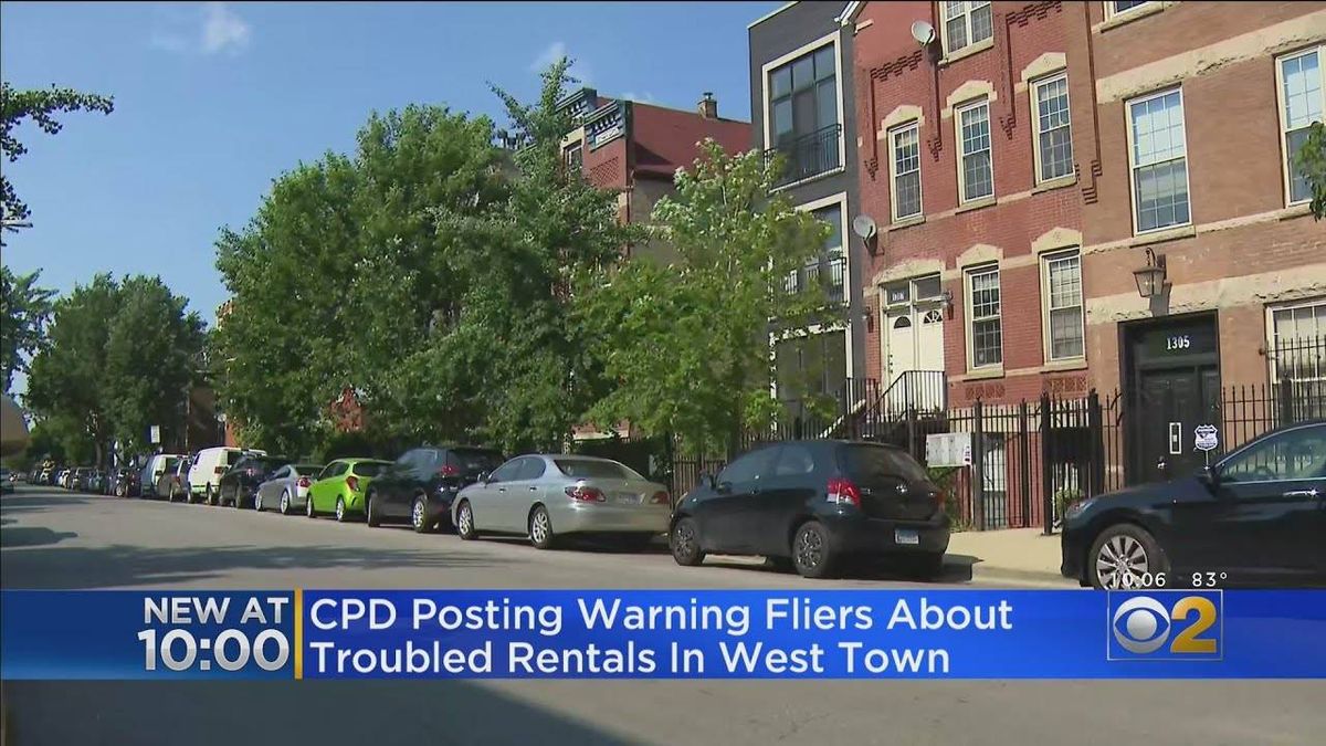 Chicago Police hand out flyers in Noble Square about address that 'drives up crime'