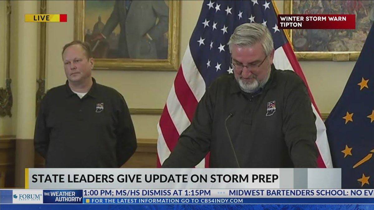 Indiana officials deploy National Guard, warn residents to stay off the roads until further notice