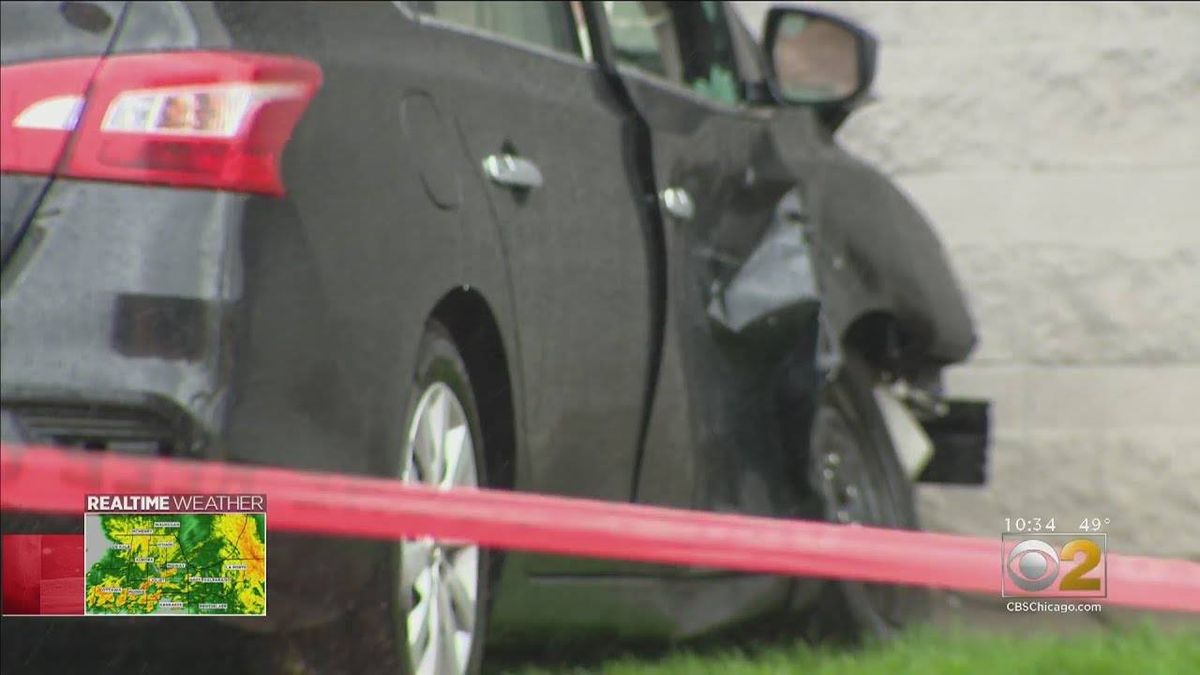 Girl unharmed after car she was riding in struck by gunfire, crashed into building