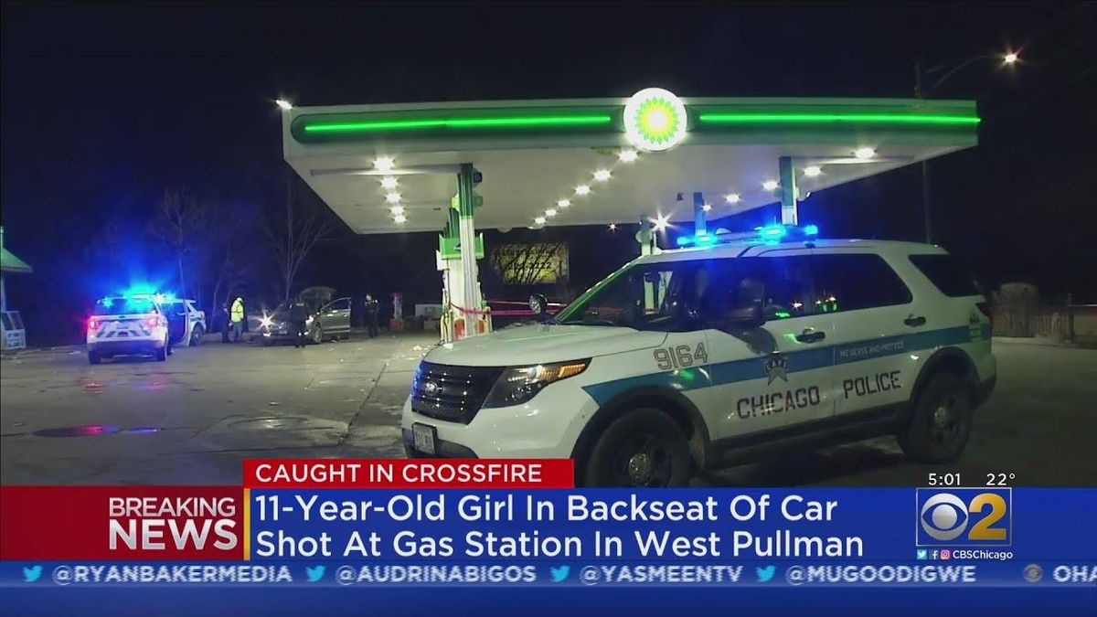 11-year-old girl struck by stray bullet at West Pullman gas station
