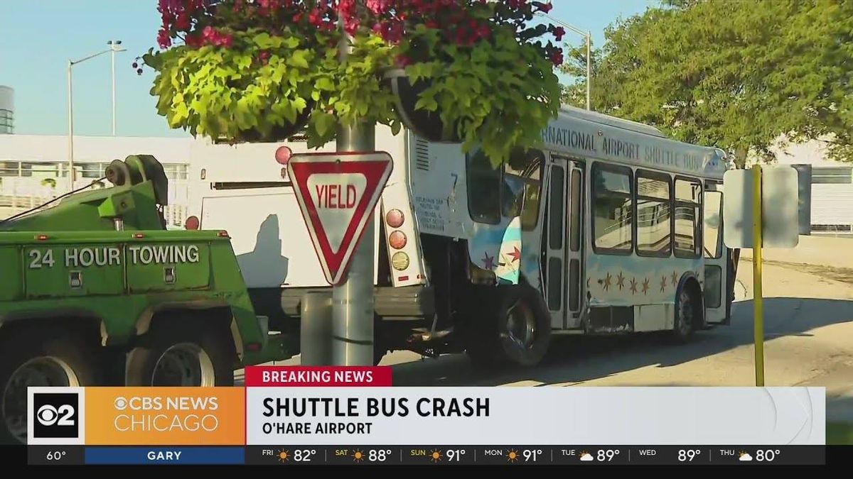 80-year-old shuttle bus driver critically injured after crashing at O'Hare terminal: CFD