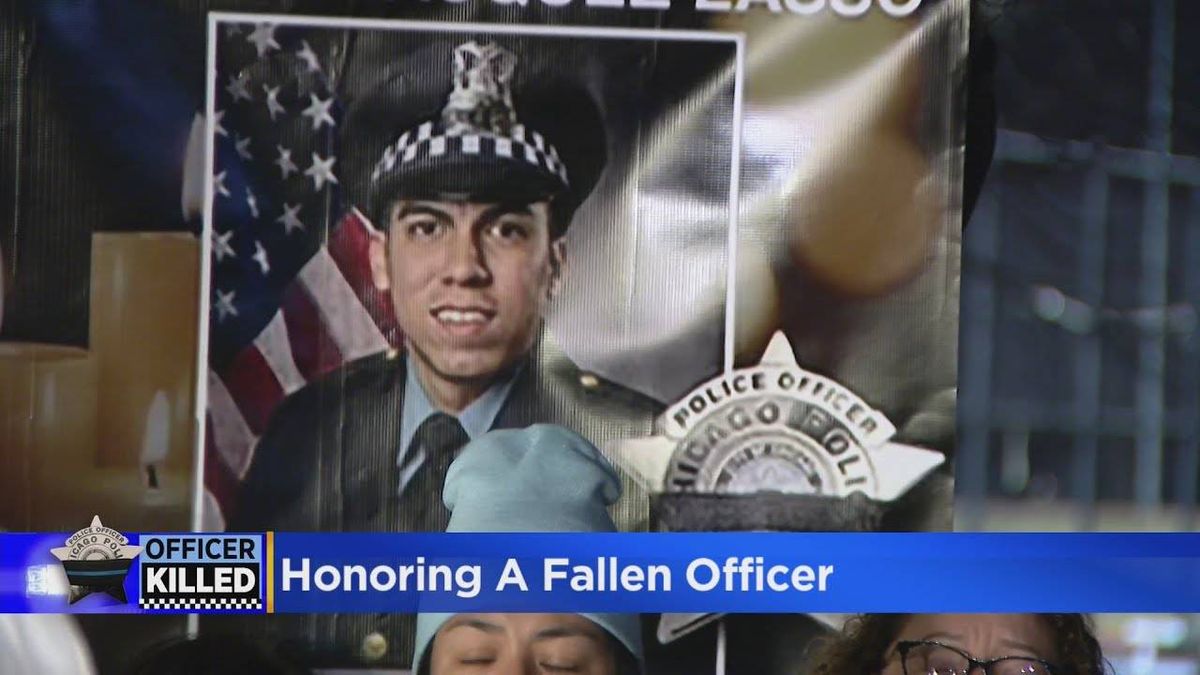 Family, police community gather at candlelight vigil to mourn fallen CPD officer