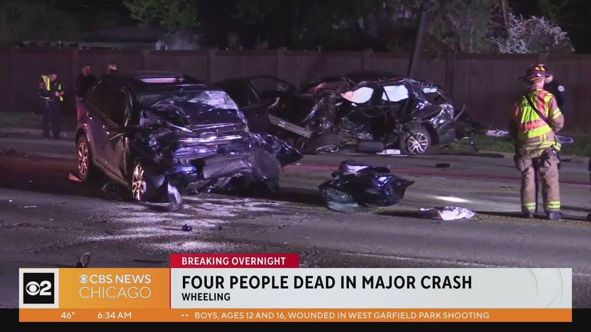 Four teens killed in Wheeling after 3-car, high-speed crash: Police