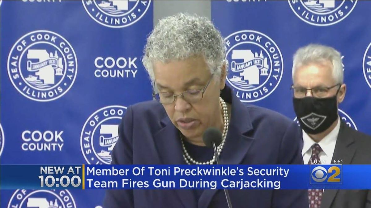 Preckwinkle security officer fired at carjacker last month – an incident only now coming to light
