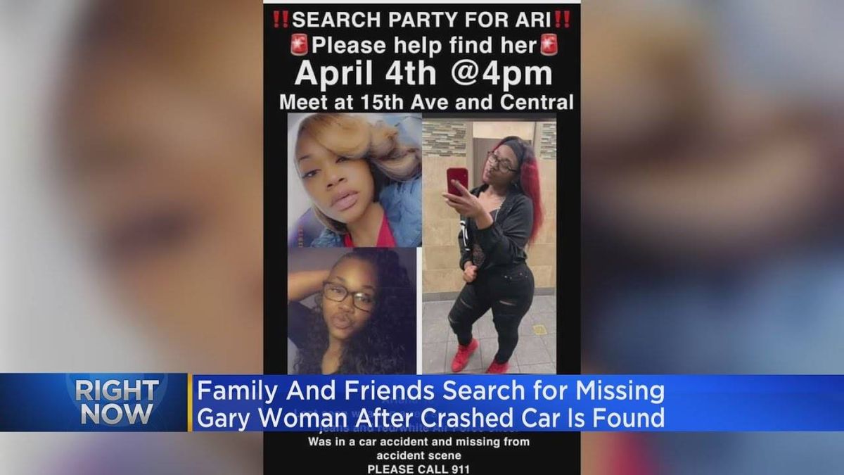 Police, community looking for missing Gary woman after crashed car found