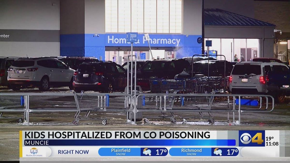 2 children hospitalized with carbon monoxide poisoning after being left alone in car while parents shoplifted inside Walmart