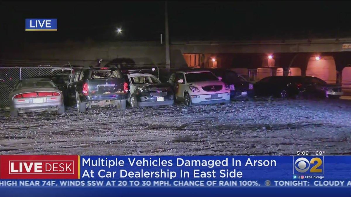 Multiple vehicles damaged in suspected arson at East Side auto shop: police