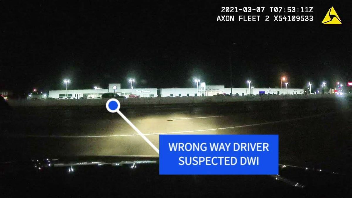 DWI suspect wrong-way crash captured on Richardson Police dashcam video