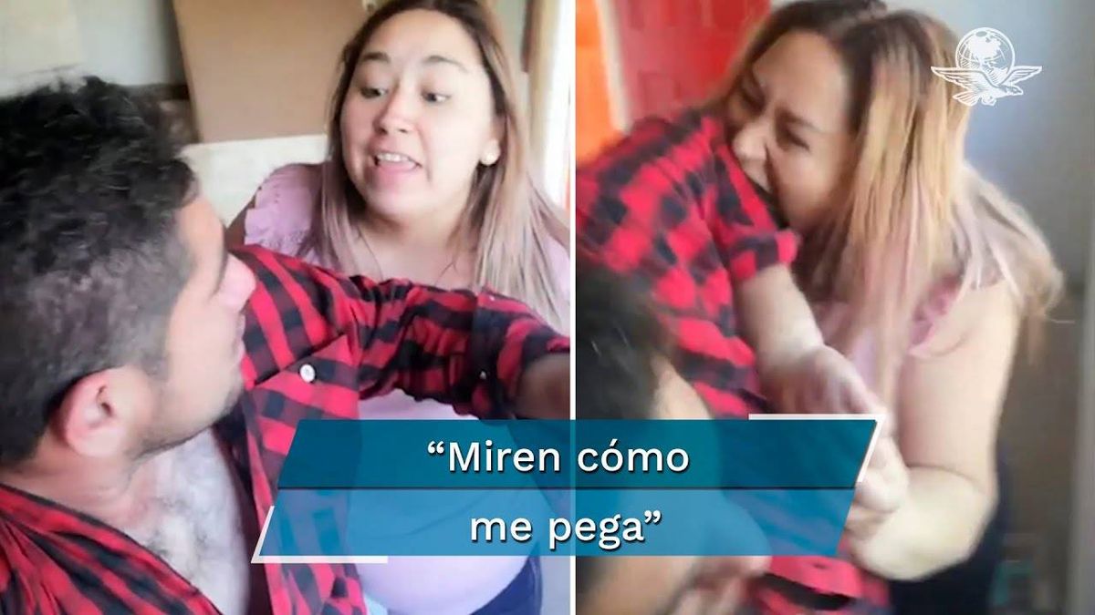 Violenta Agresion A Un Hombre Por Parte De Su Ex Pareja Fue Captada En Video