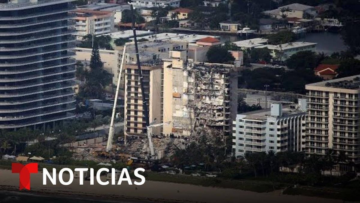 "EN VIVO" SIGUEN LAS LABORES DE RESCATE EN SURFSIDE FLORIDA