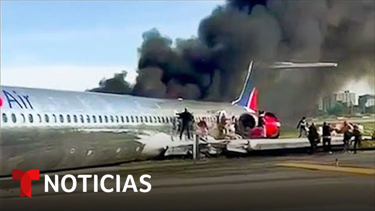 Avion Con 123 Pasajeros Se Incendia Al Aterrizar En Miami